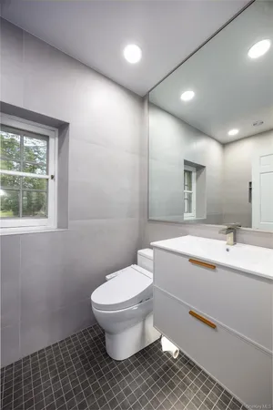 a room with furniture and a window