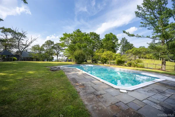 a view of a field of a building