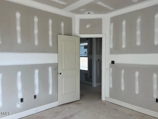 a view of a hallway with entryway