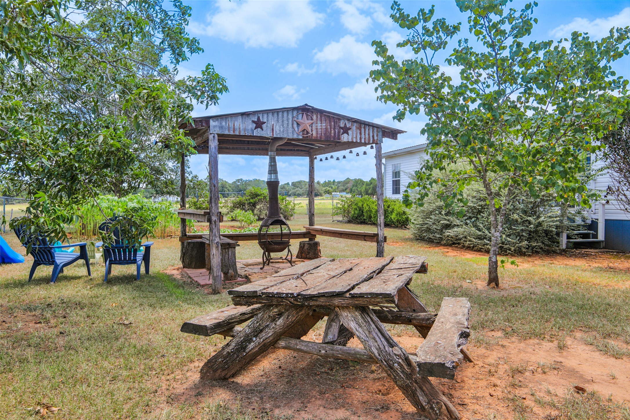 372 Hofferek Road Rosanky, TX 78953 - Photo 30 of 40 a view of a chairs and table in patio
