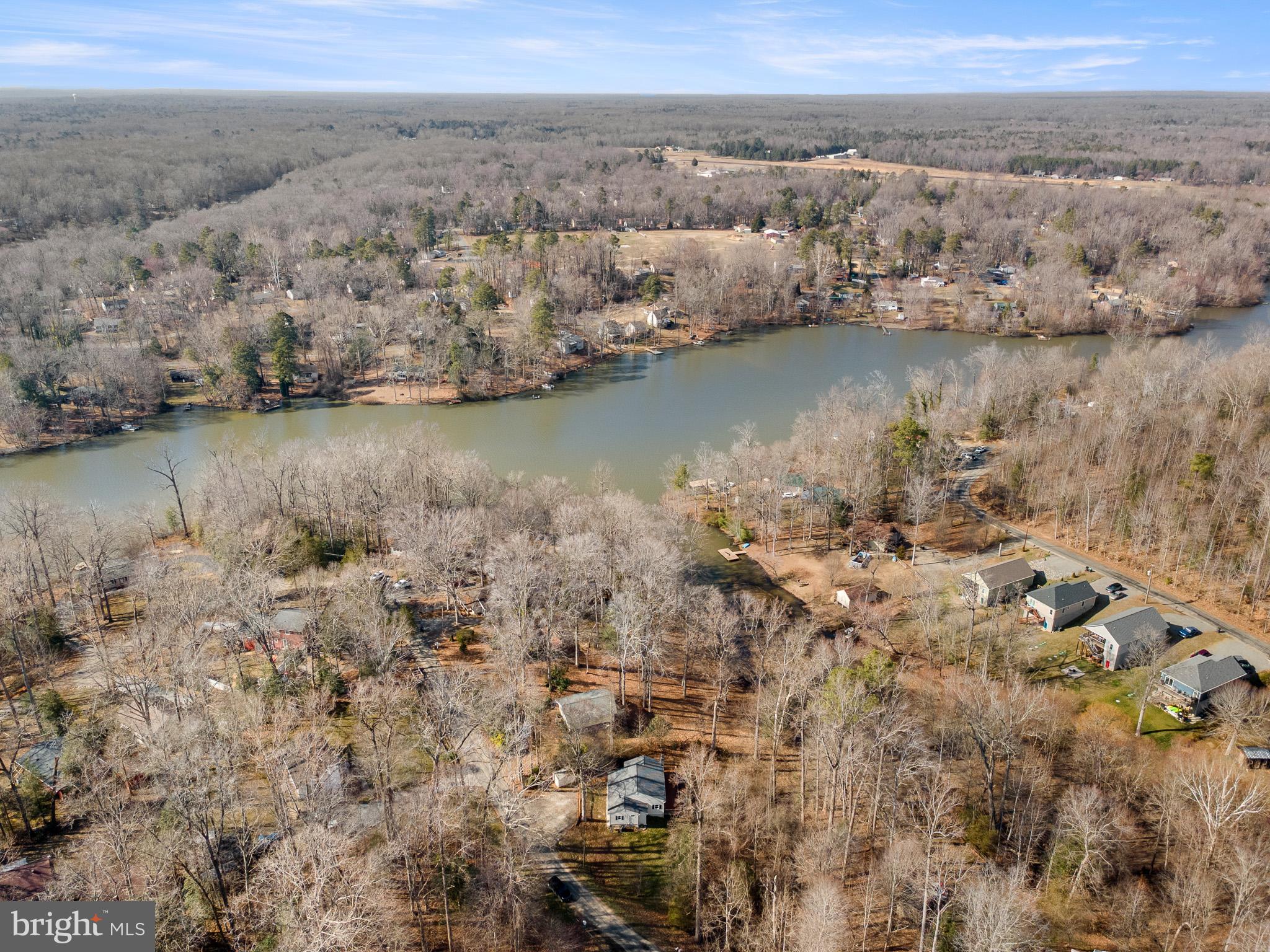 5708 Lakeview Road Quinton, VA 23141 - Photo 28 of 53 an aerial view of a house with a lake view