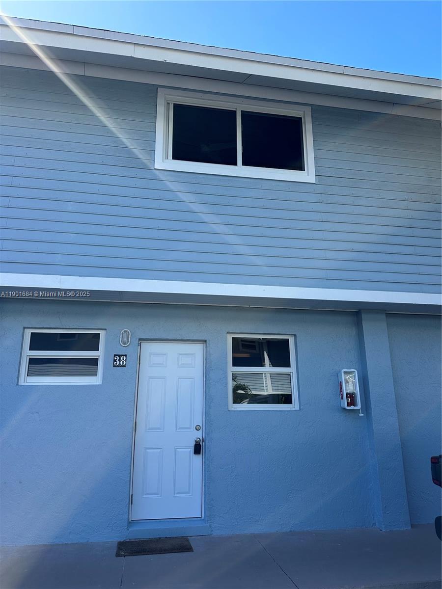 a front view of a house