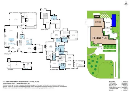 $5,550,000 | 455 Peachtree Battle Avenue Northwest, Atlanta, GA 30305