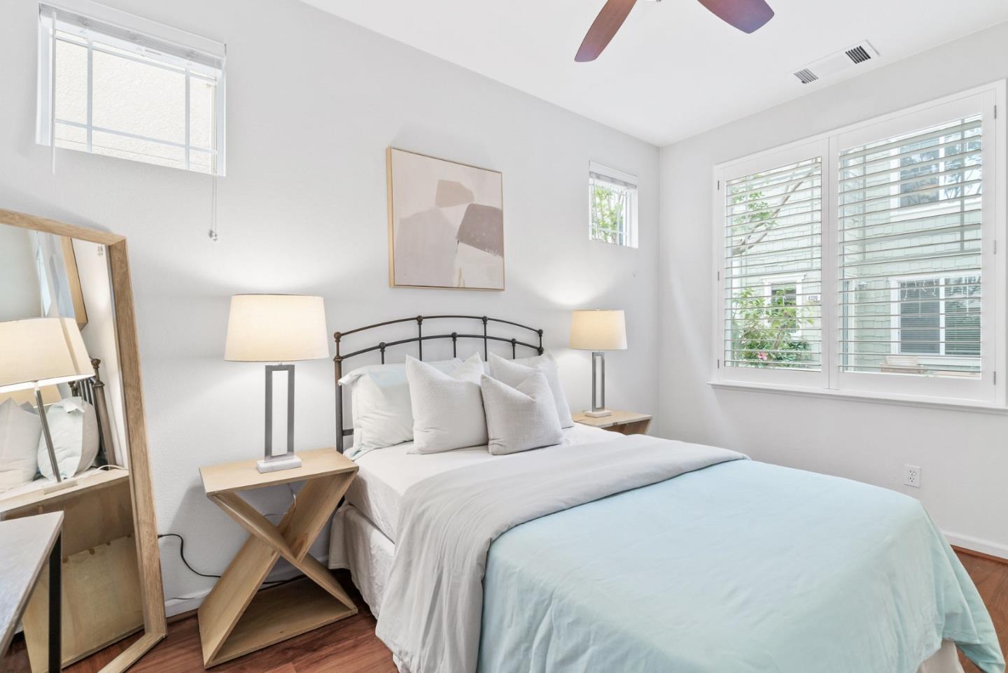 4334 Watson Circle Santa Clara, CA 95054 - Photo 22 of 38 a bedroom with a bed and wooden floor