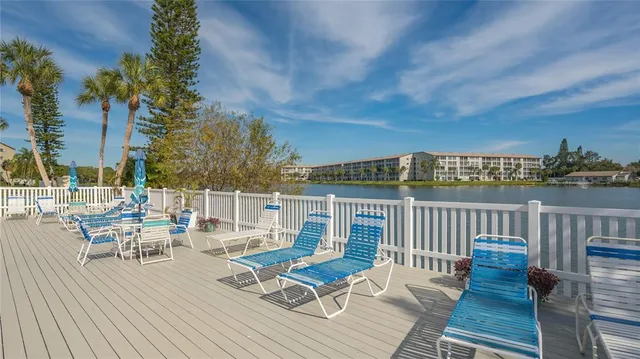 a view of a chair on the roof deck