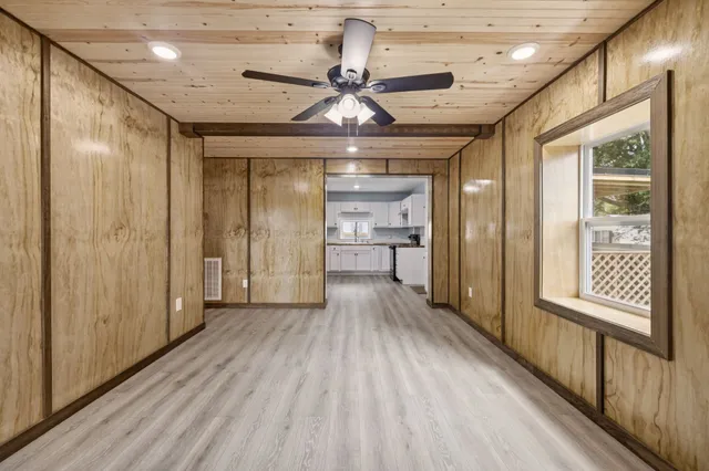 a view of an empty room