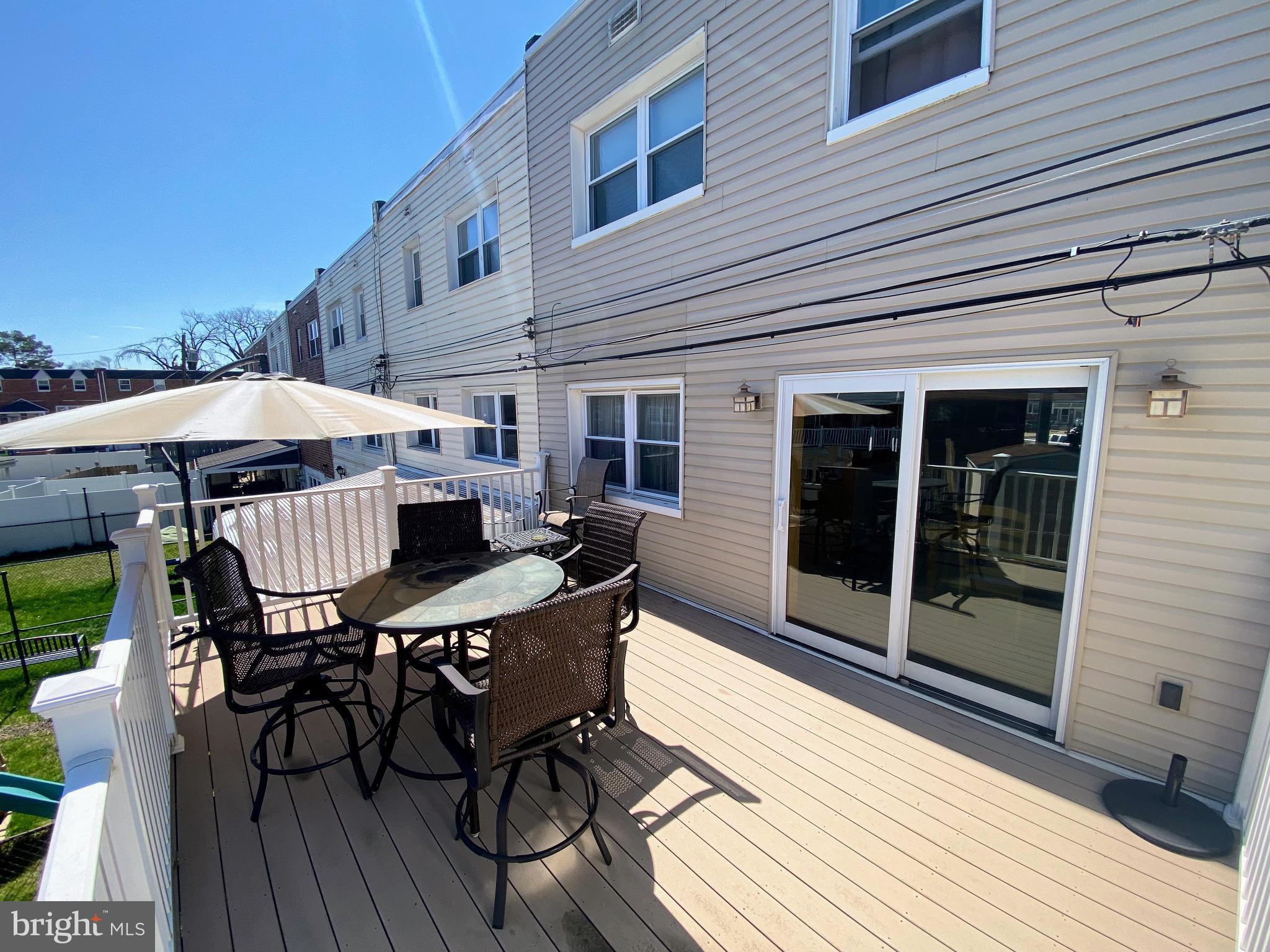 3137 Belgreen Road Philadelphia, PA 19154 - Photo 38 of 42 Sliding Doors to Deck off the Dining Room