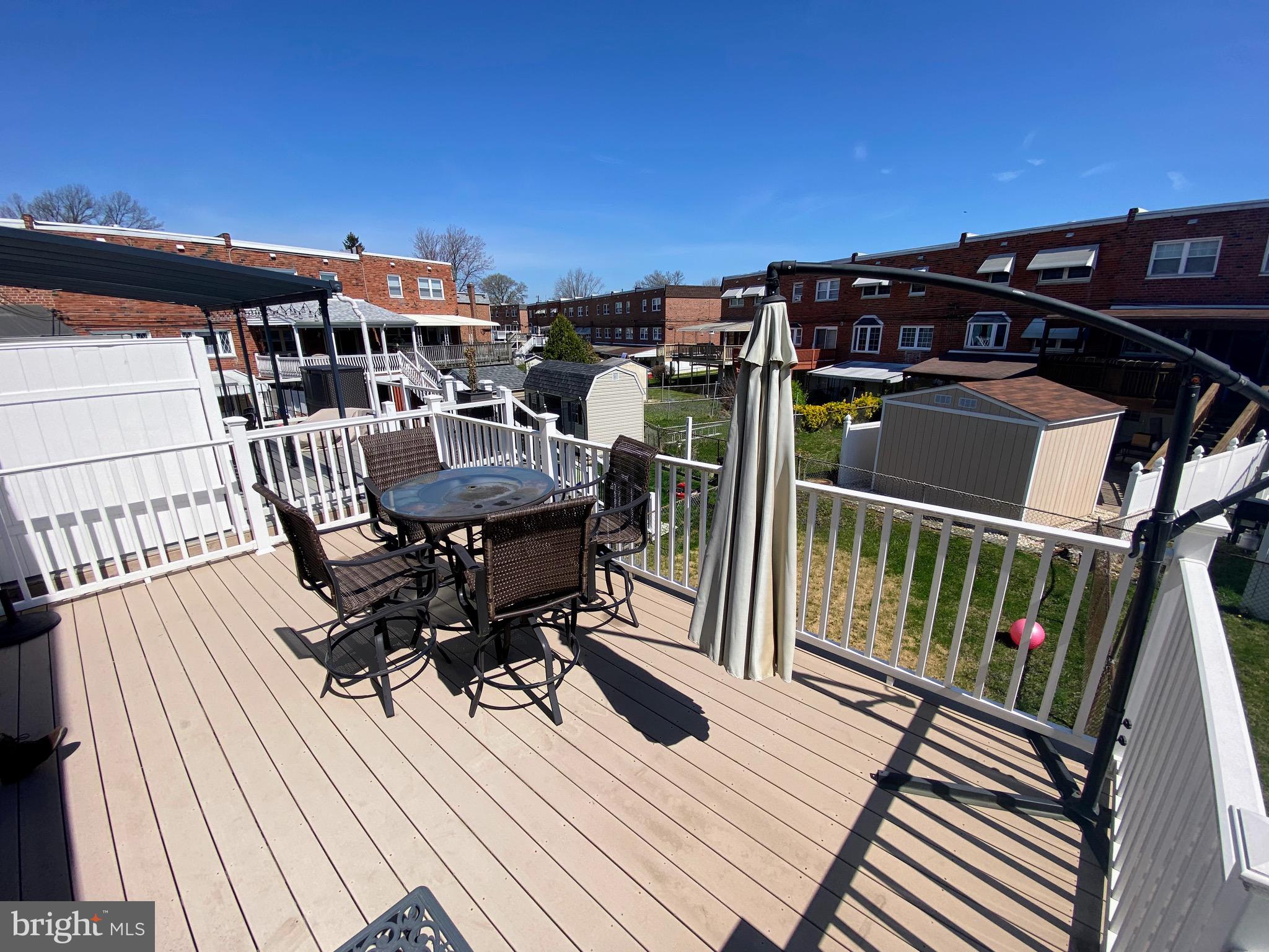 3137 Belgreen Road Philadelphia, PA 19154 - Photo 39 of 42 Deck off the Dining Room overlooking the yard