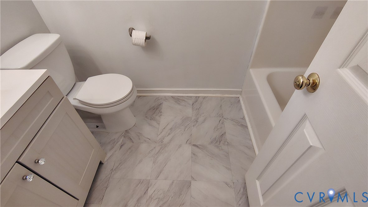 9514 Squirrel Level Road Petersburg, VA 23803 - Photo 14 of 32 Nice Hall Bath - Newly remodeled!