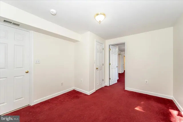 a view of an empty room