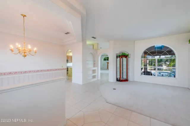 a view of livingroom with windows