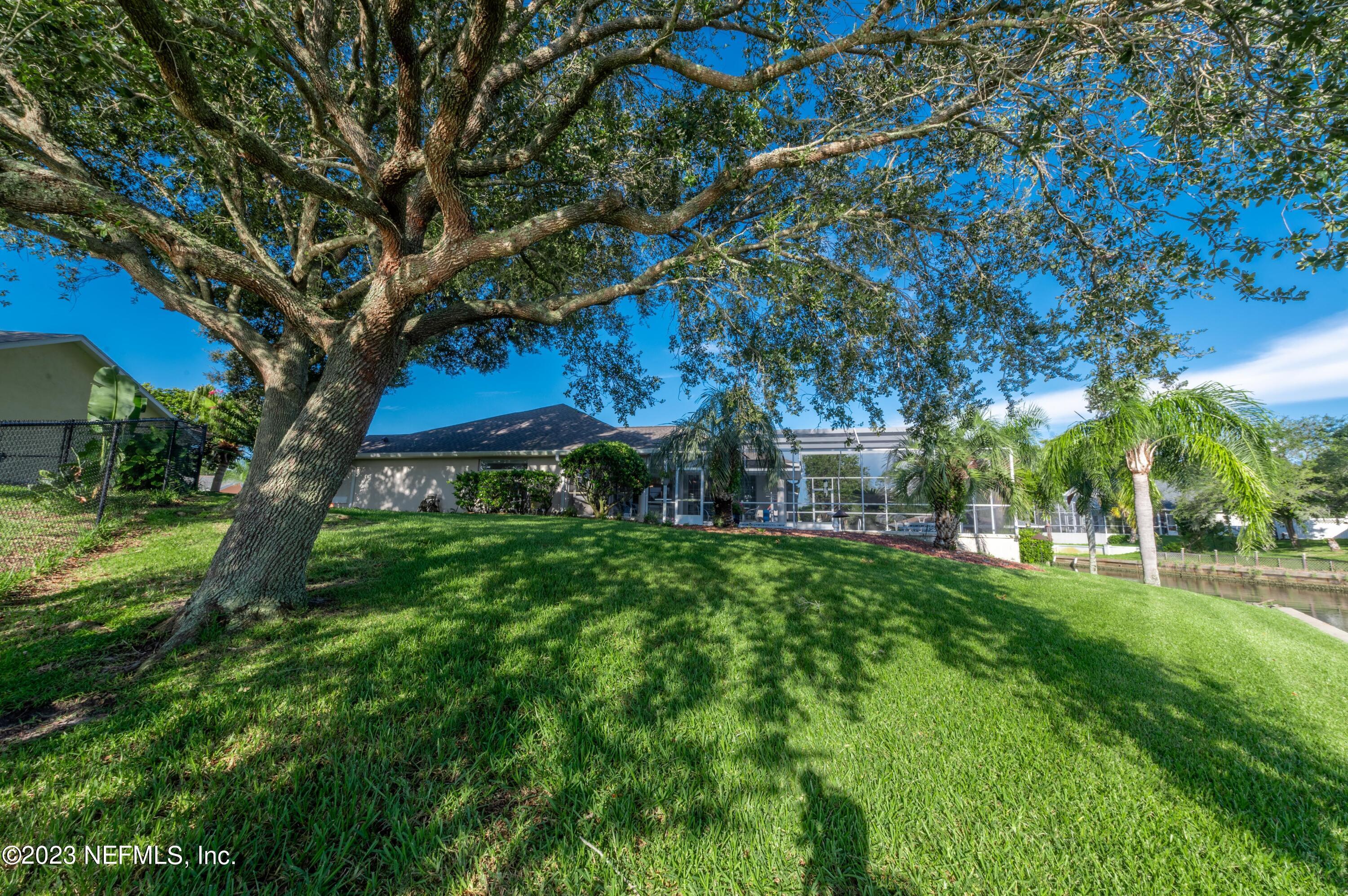 13 Clear Court Palm Coast, FL 32137 - Photo 8 of 60 a view of a backyard with large trees