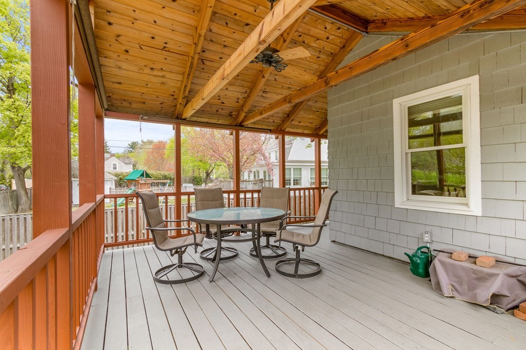 427 Main Street Hingham, MA 02043 - Photo 36 of 42 a view of a balcony with furniture and wooden floor