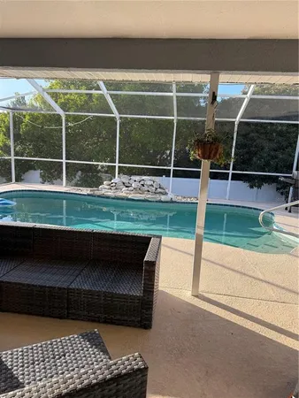 a view of outdoor space and deck