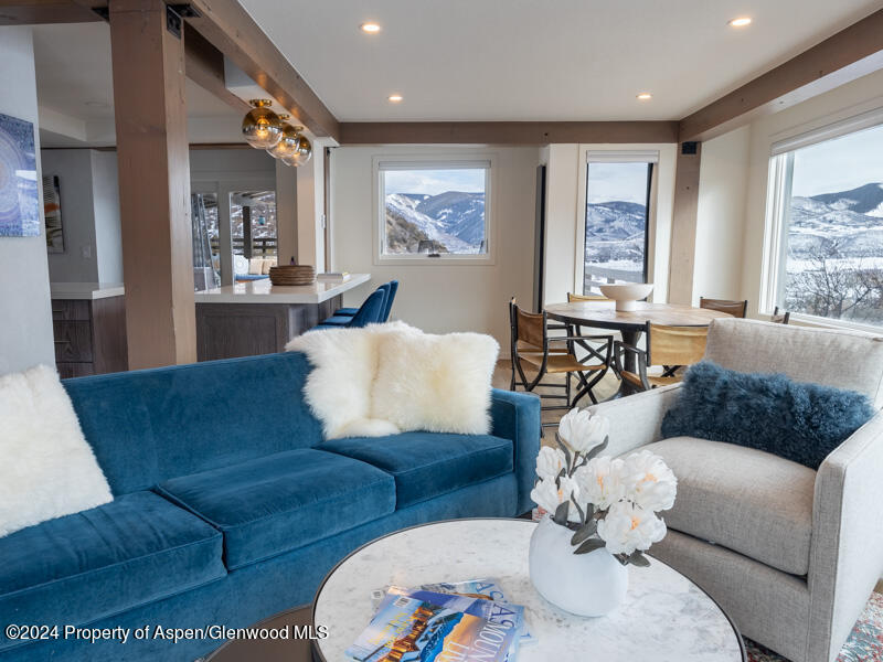 1711 Juniper Hill Road Aspen, CO 81611 - Photo 2 of 19 a living room with furniture and wooden floor