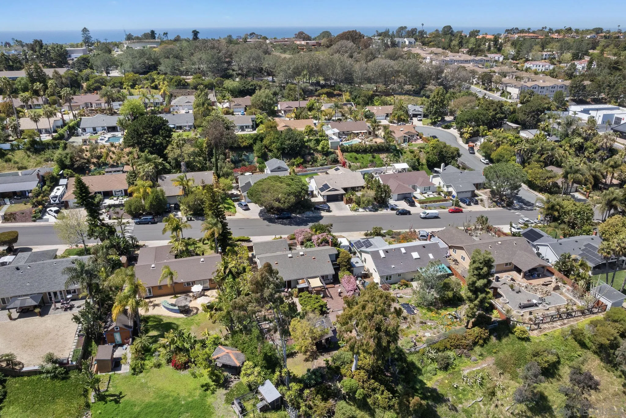 149 Beechtree Drive Encinitas, CA 92024 - Photo 44 of 55 an aerial view of a city with lots of residential buildings