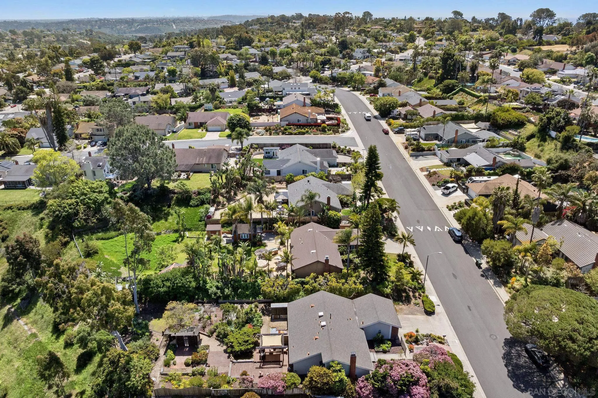 149 Beechtree Drive Encinitas, CA 92024 - Photo 46 of 55 an aerial view of residential houses with outdoor space