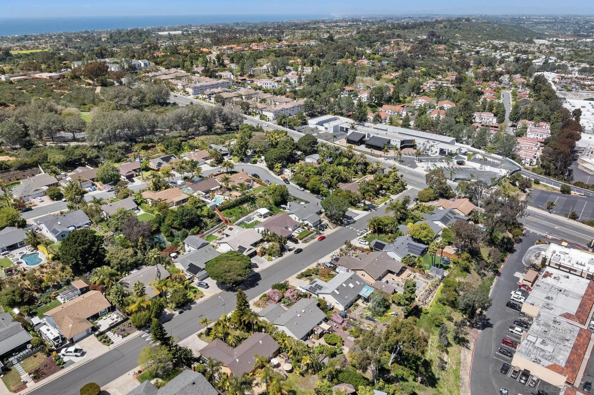 149 Beechtree Drive Encinitas, CA 92024 - Photo 49 of 55 an aerial view of a city with lots of residential buildings