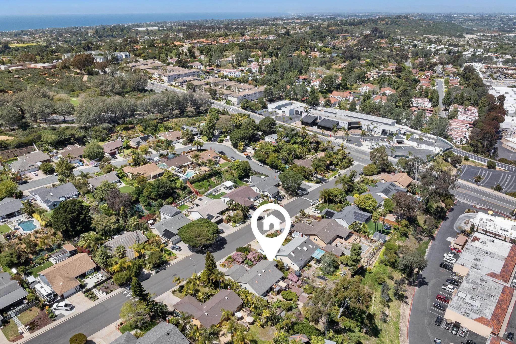 149 Beechtree Drive Encinitas, CA 92024 - Photo 50 of 55 an aerial view of a city with lots of residential buildings