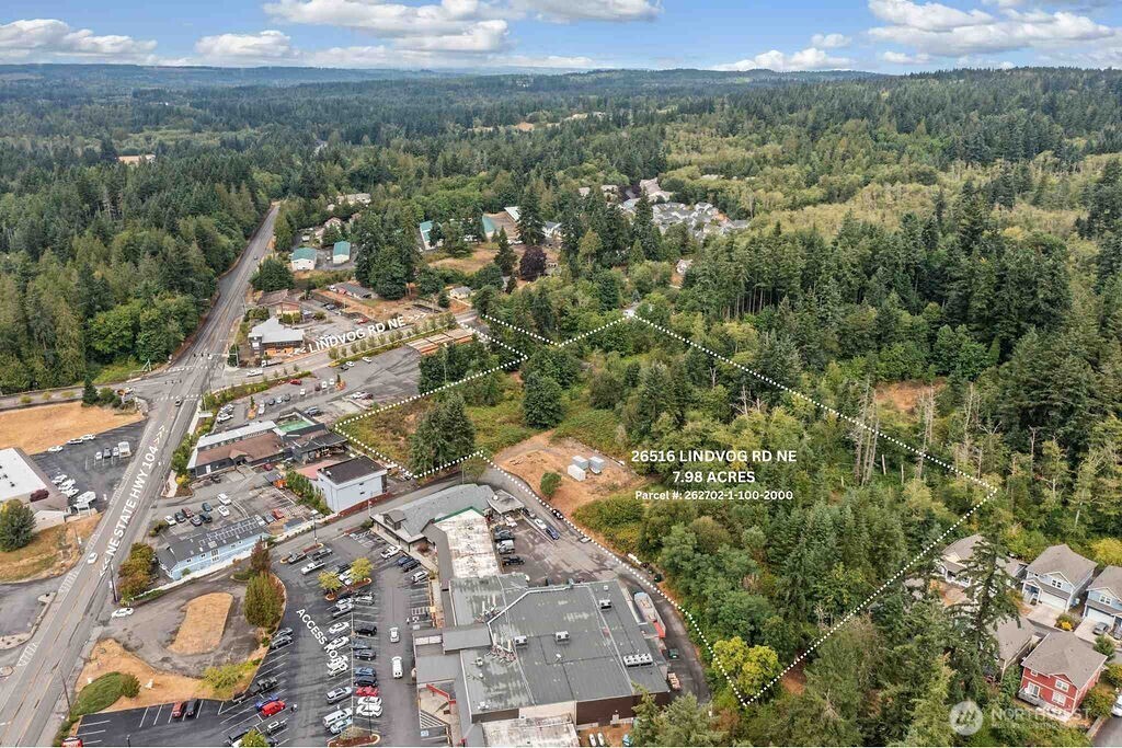 26516 Lindvog Road Northeast Kingston, WA 98346 - Photo 9 of 19 an aerial view of a house with a yard