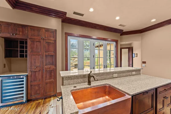 a view of balcony with couch