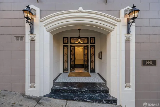 a view of a entryway door of the house