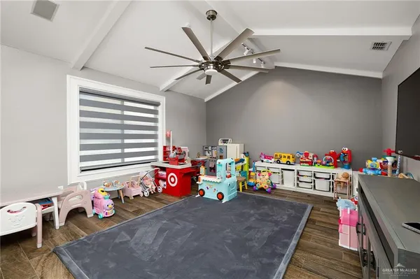 a play room with toys