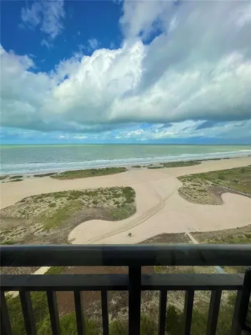 a view of an ocean from a balcony