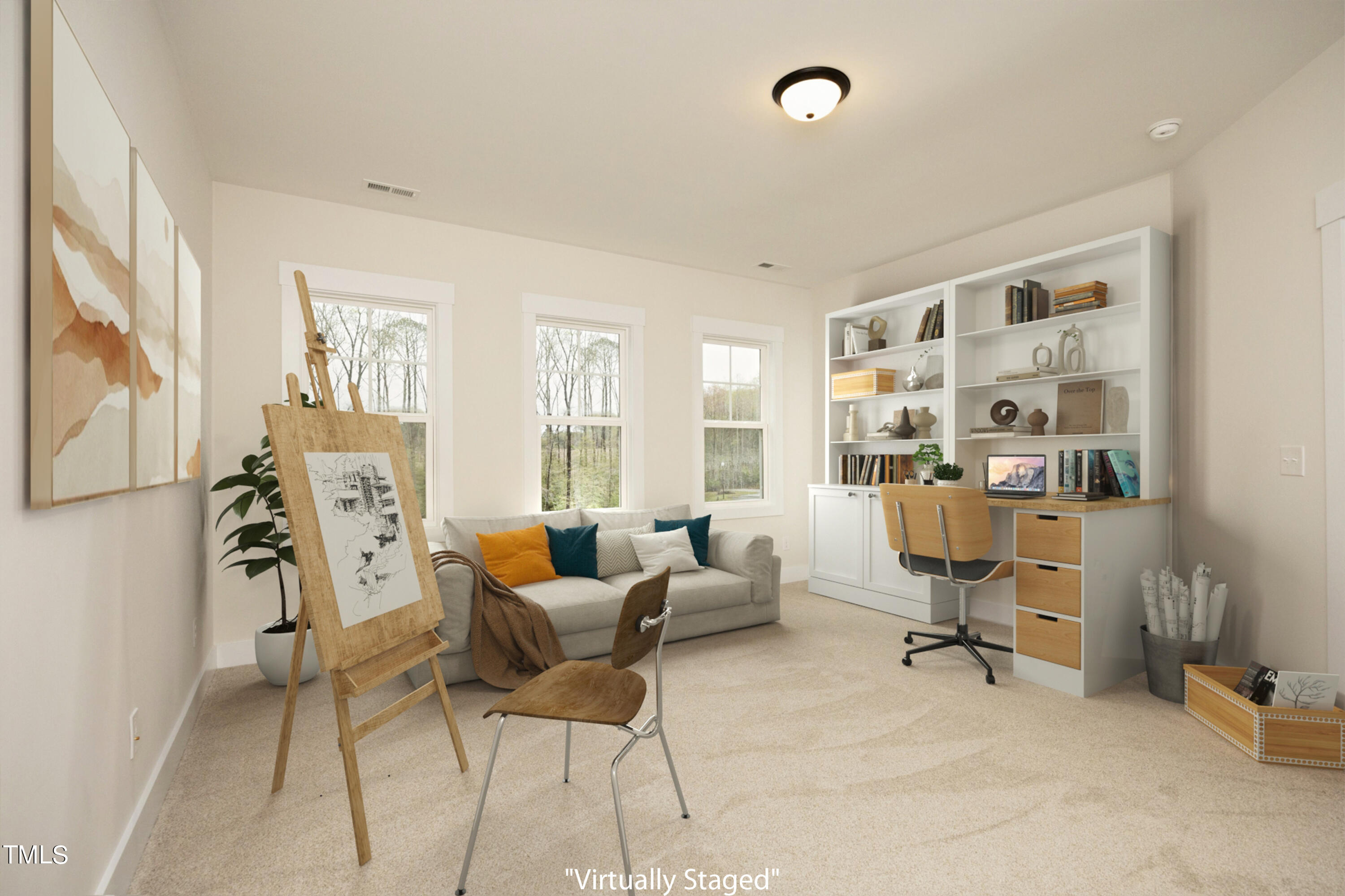 5221 Stream Bank Court Raleigh, NC 27603 - Photo 28 of 31 Sample rendering of bonus room 2