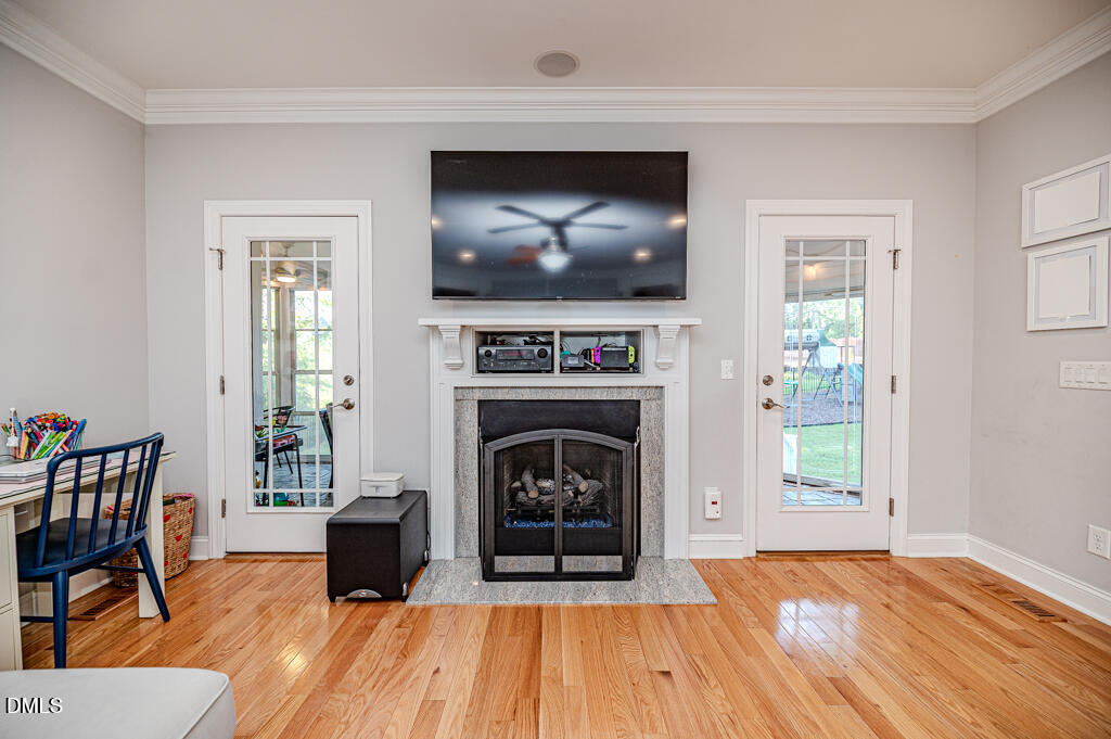 1200 Graedon Drive Raleigh, NC 27603 - Photo 15 of 56 LR fp to rear patio