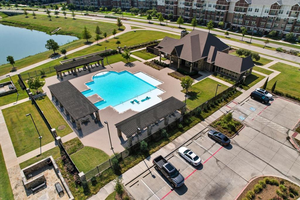1561 William Way Dallas, TX 75234 - Photo 36 of 38 an aerial view of a house with a swimming pool