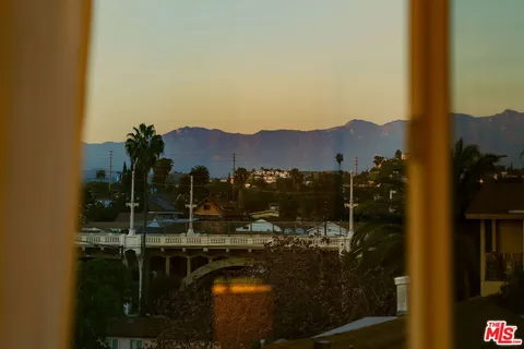 a view of swimming pool from a room