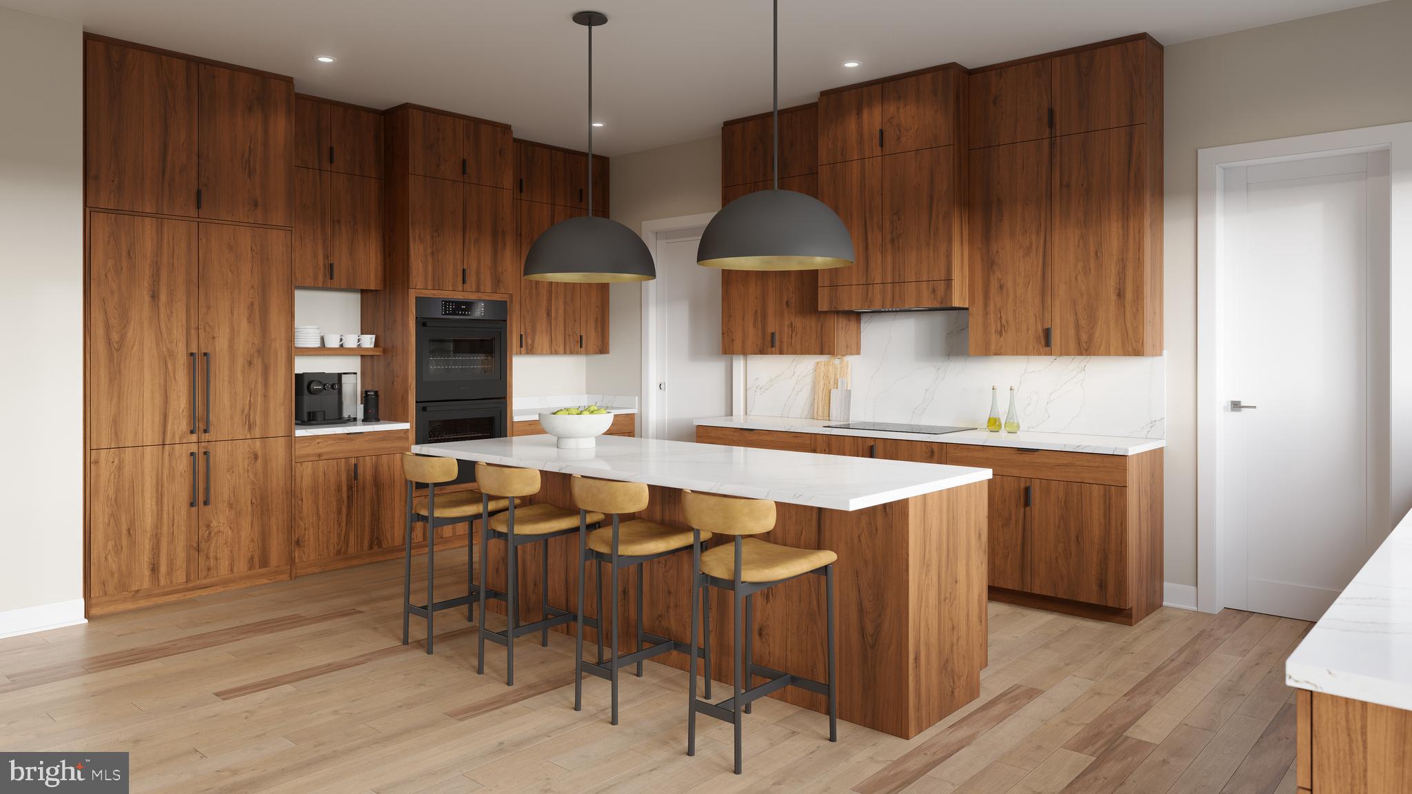 7900 Evans Ford Road Clifton, VA 20124 - Photo 3 of 15 a kitchen with stainless steel appliances granite countertop a sink a stove a refrigerator and wooden cabinets