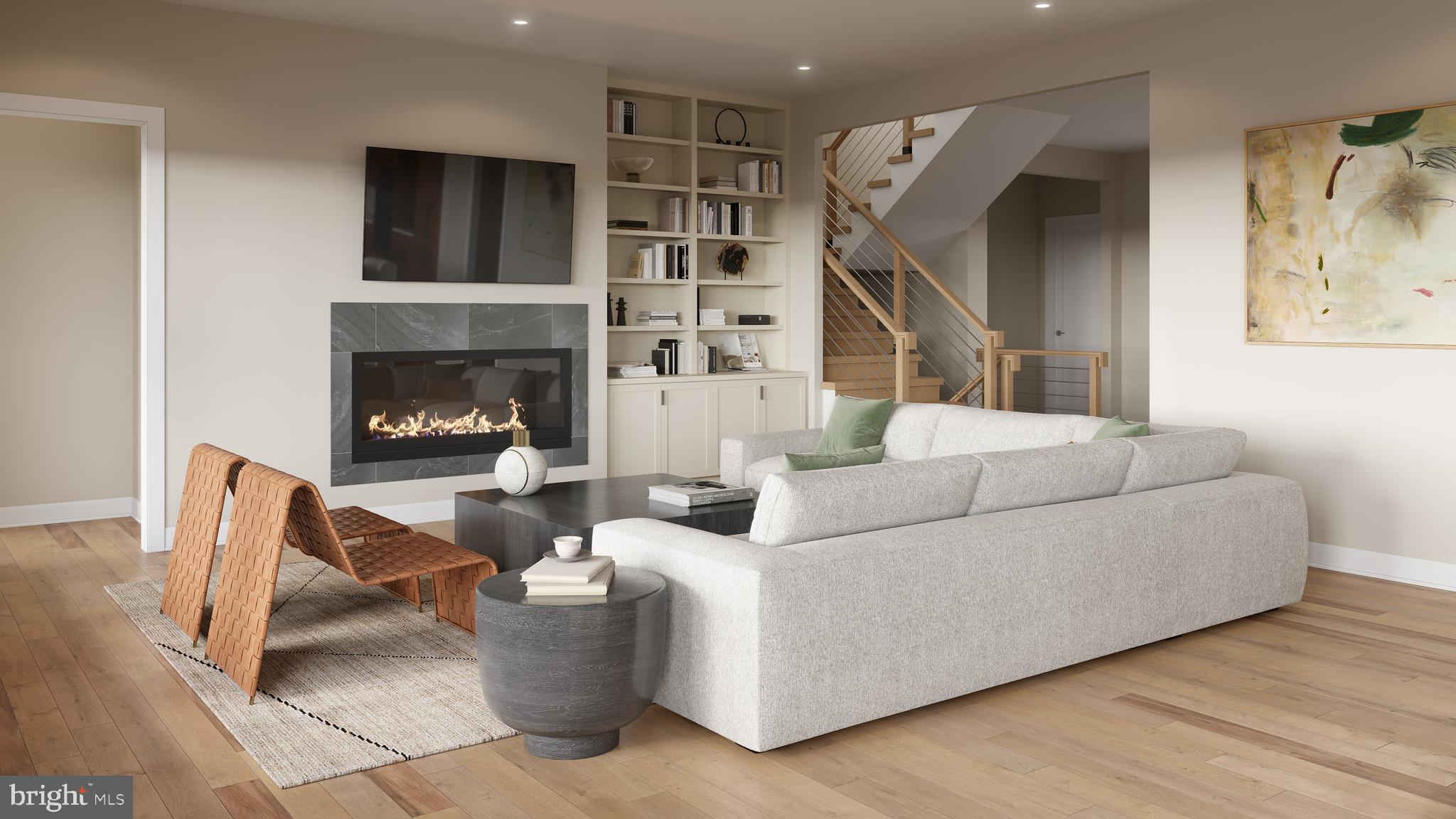 7900 Evans Ford Road Clifton, VA 20124 - Photo 5 of 15 a living room with furniture and a fireplace