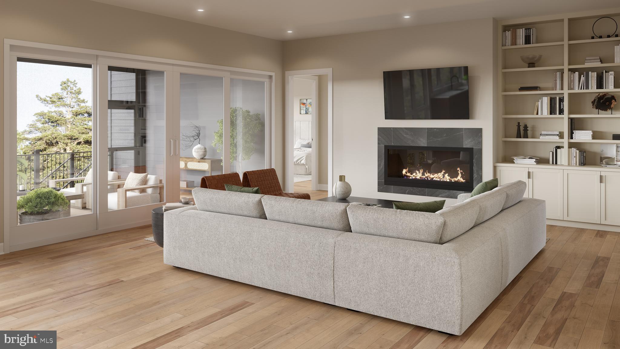 7900 Evans Ford Road Clifton, VA 20124 - Photo 6 of 15 a living room with furniture and a fireplace