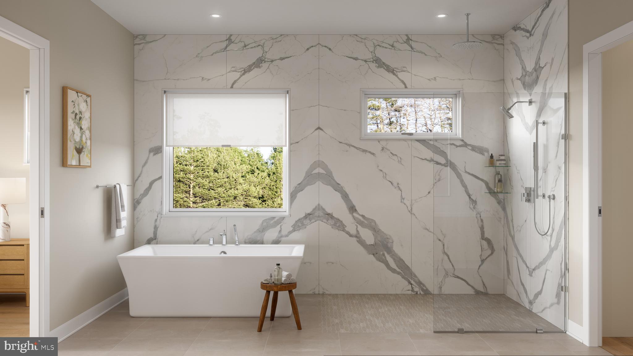 7900 Evans Ford Road Clifton, VA 20124 - Photo 10 of 15 a spacious bathroom with a bathtub and shower