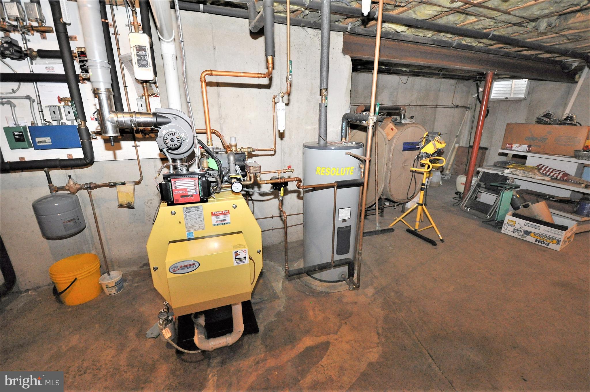 145 Mountain Road Tamaqua, PA 18252 - Photo 49 of 66 Unfinished Basement, New boiler & Recirc. tanks