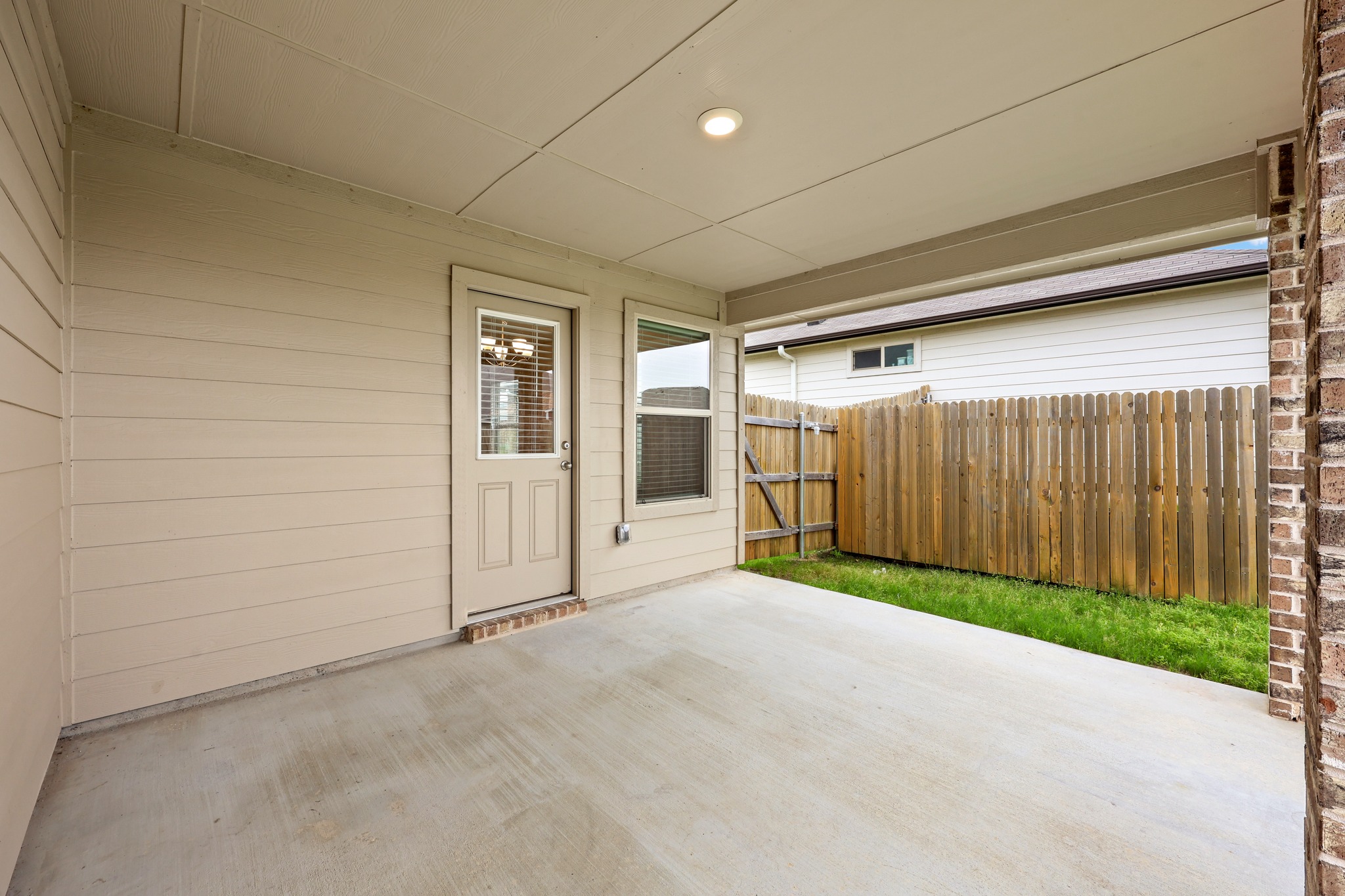 109 Gunther Way Taylor, TX 76574 - Photo 26 of 29 Covered patio featuring a concrete slab and recessed lighting
