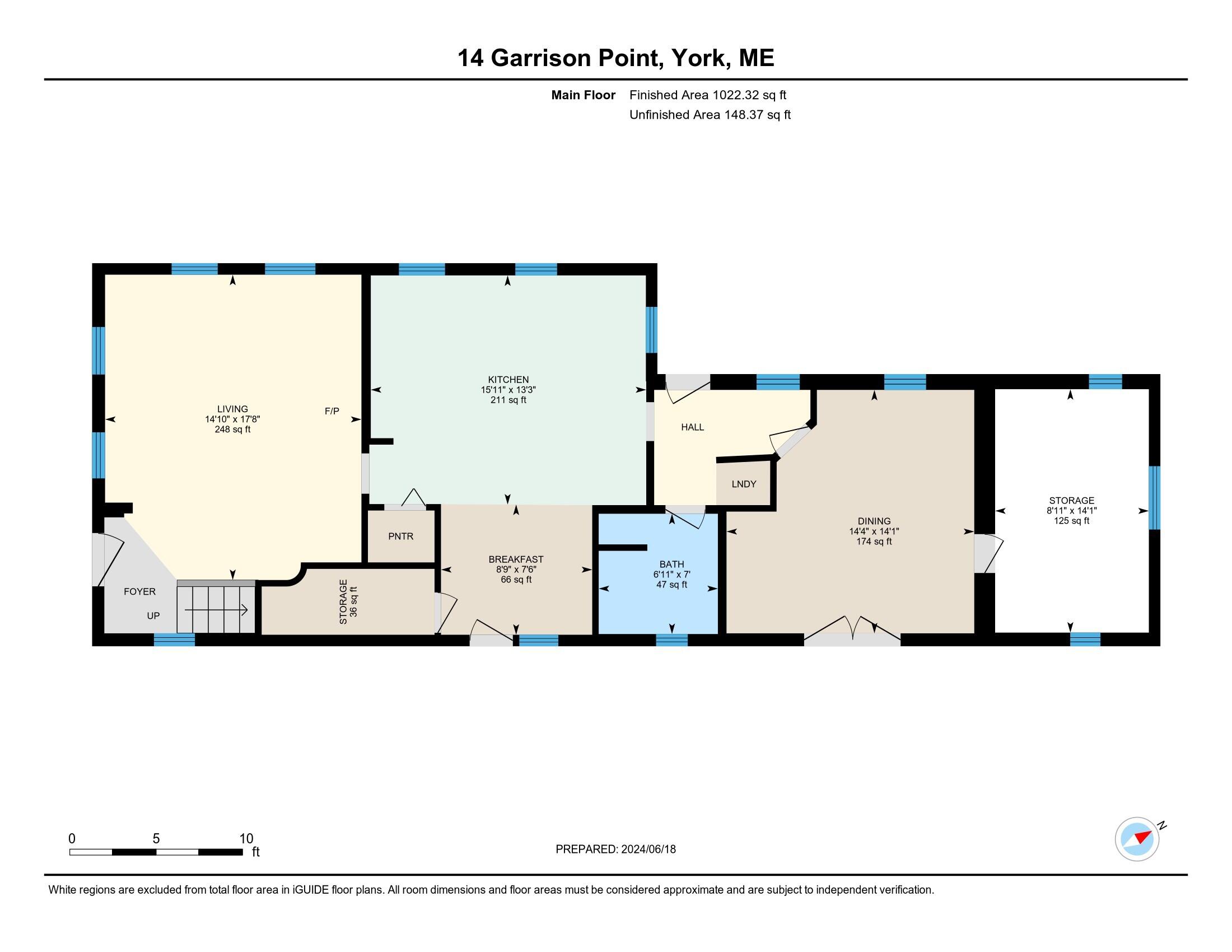 14 Garrison Point York, ME 03909 - Photo 60 of 61 14 Garrison Point - 1st Floor Plan
