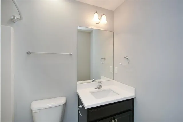 a view of a park with swings