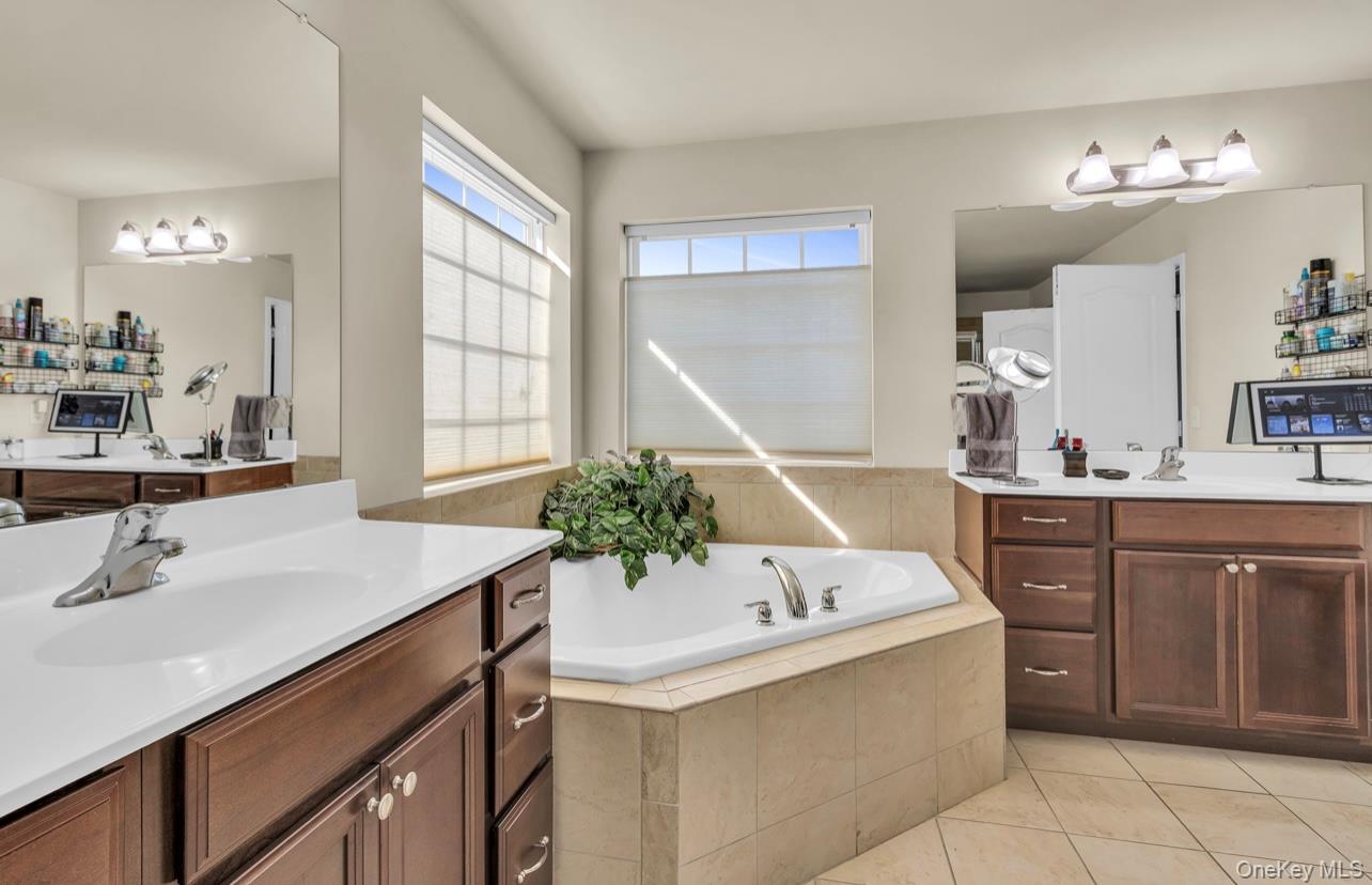 59 Luthien Forrest Road Rock Tavern, NY 12575 - Photo 30 of 48 a bathroom with a tub sink and mirror