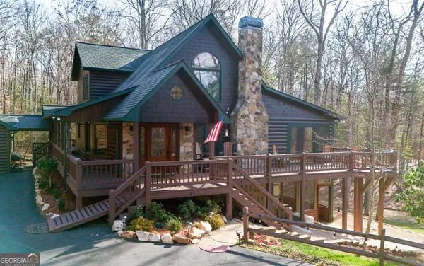 a front view of a house with a porch