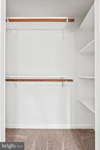 a close view of closet