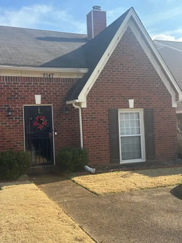 a front view of a house