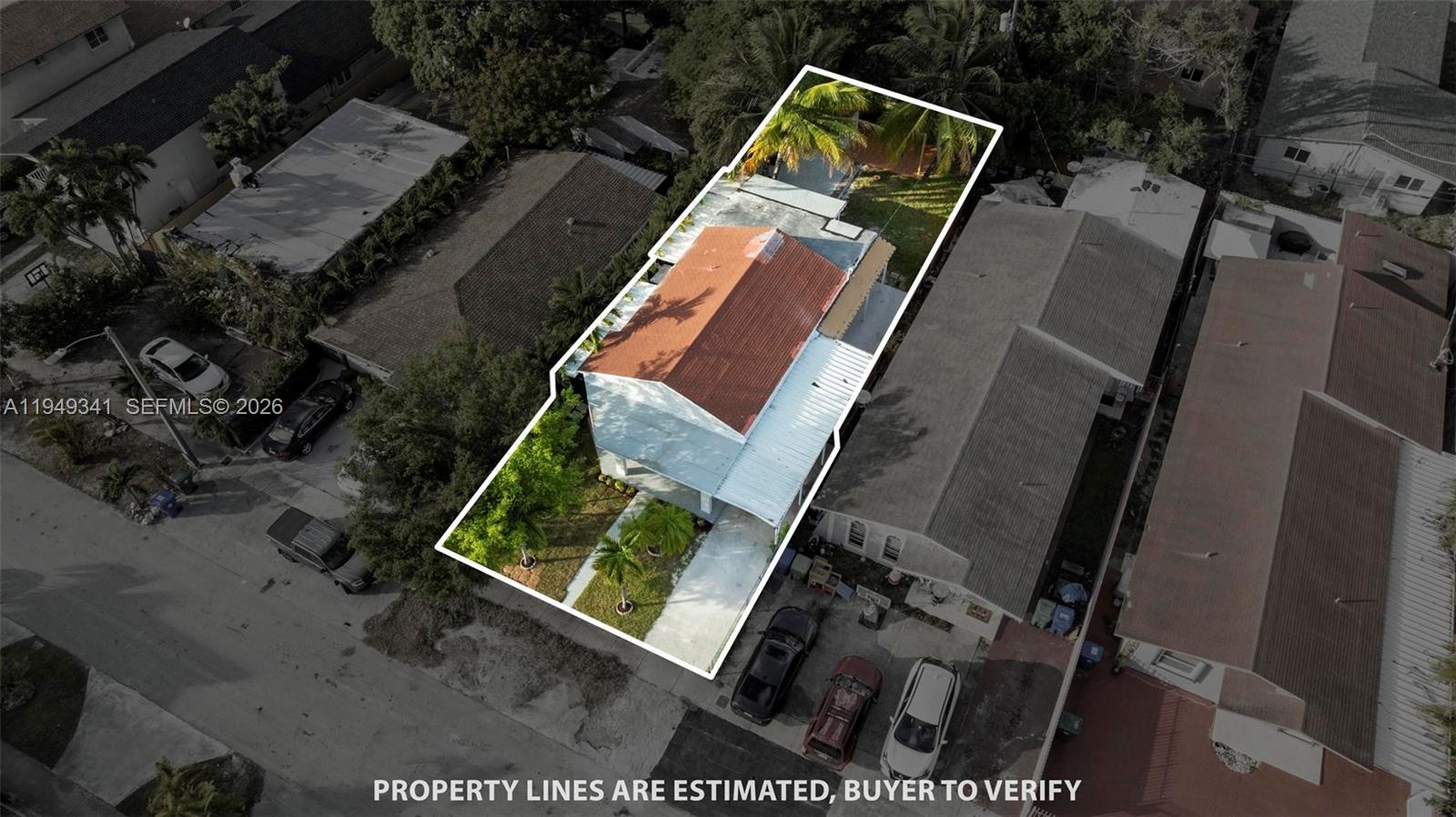 3507 Southwest 25th Terrace Miami, FL 33133 - Photo 24 of 32 an aerial view of a house with a yard