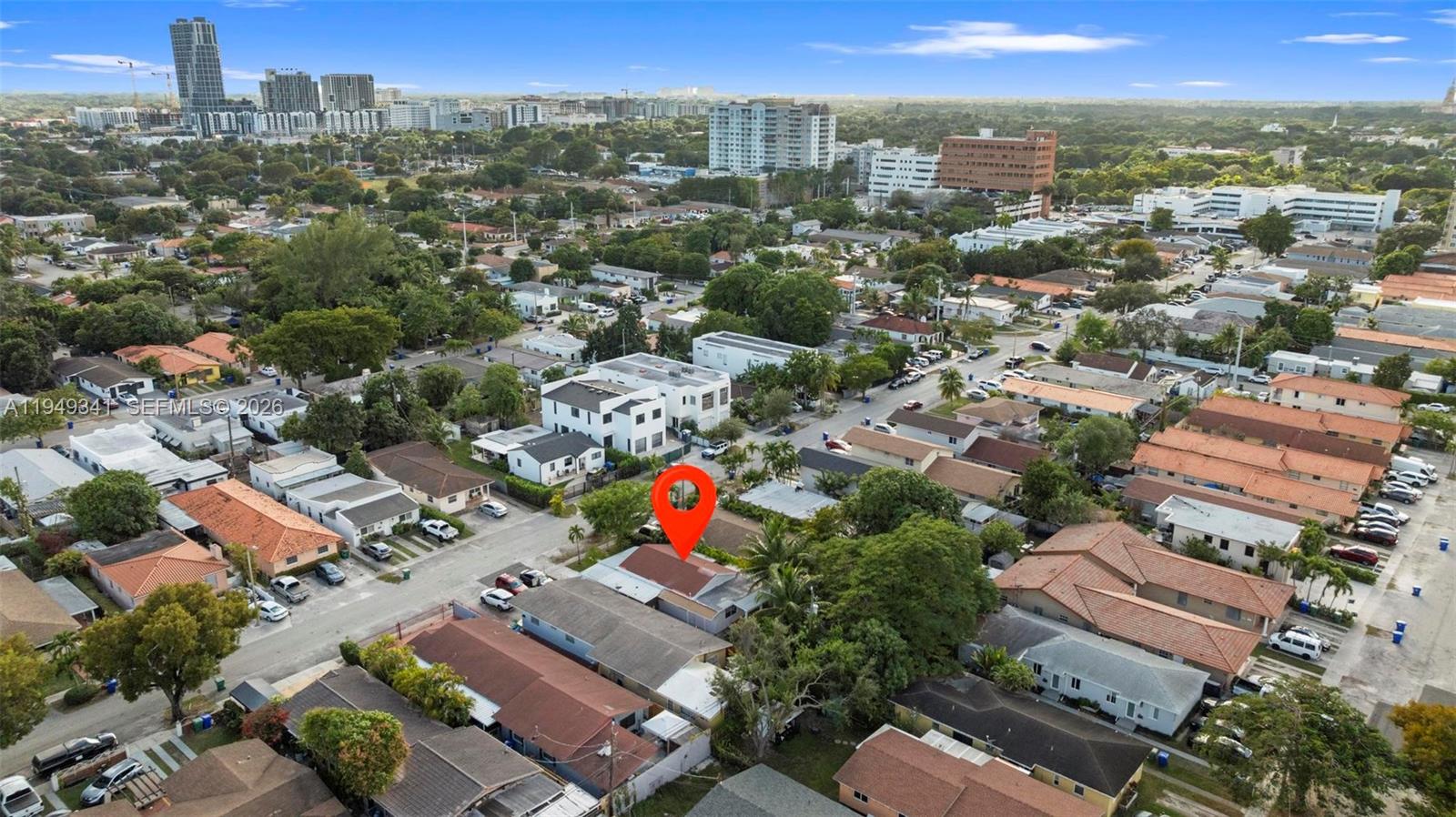 3507 Southwest 25th Terrace Miami, FL 33133 - Photo 26 of 32 an aerial view of a city