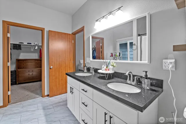 a view of backyard with sitting area