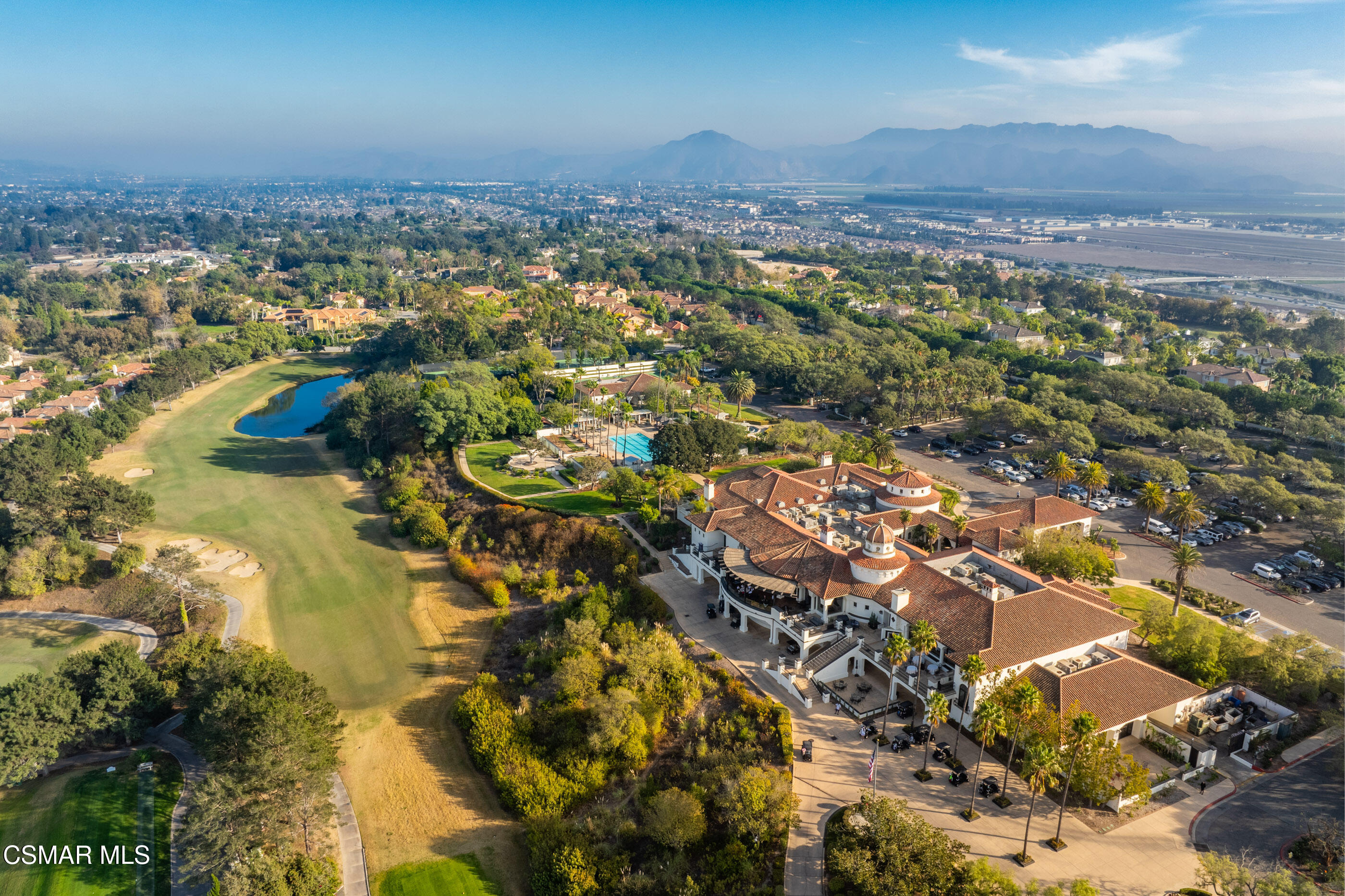 1142 Corte Riviera Camarillo, CA 93010 - Photo 44 of 49 an aerial view of residential building with parking and yard