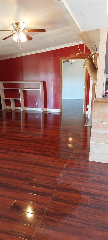 516 Private Road 2308 Quinlan, TX 75474 - Photo 4 of 13 a view hallway view with furniture and wooden floor