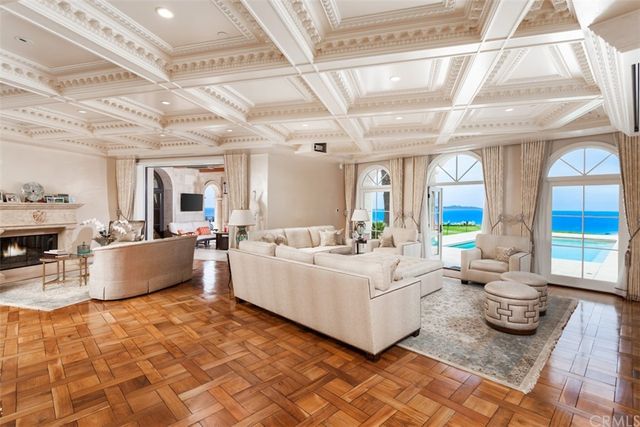 a living room with a couch and a window